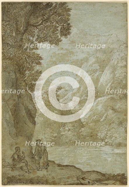 Landscape with the Temptation of Christ, n.d. Creator: Angeluccio.