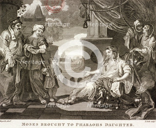 'Moses brought to Pharaohs daughter', 1809. Artist: Thomas Cook