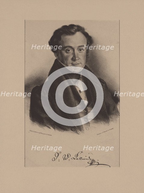 Portrait of the Composer Jan Kalivoda (1801-1866). Artist: Schlick, Friedrich Gustav (1804-1869)