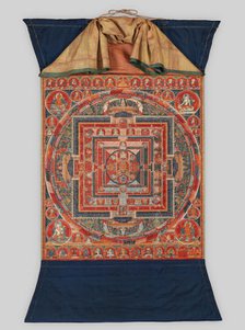 Mandala of the Forms of Manjushri, the Bodhisattva of Transcendent Wisdom, late 14th century. Creator: Unknown.