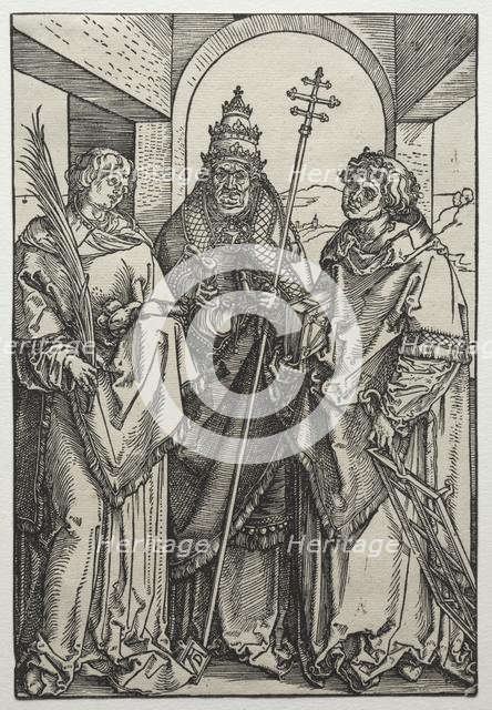 Saints Stephen, Sixtus and Laurence. Creator: Albrecht Dürer (German, 1471-1528).