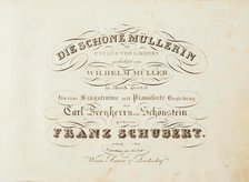 First edition of the complete song cycle "The Beautiful Müllerin" by Franz Schubert, 1824. Creator: Historic Object ().