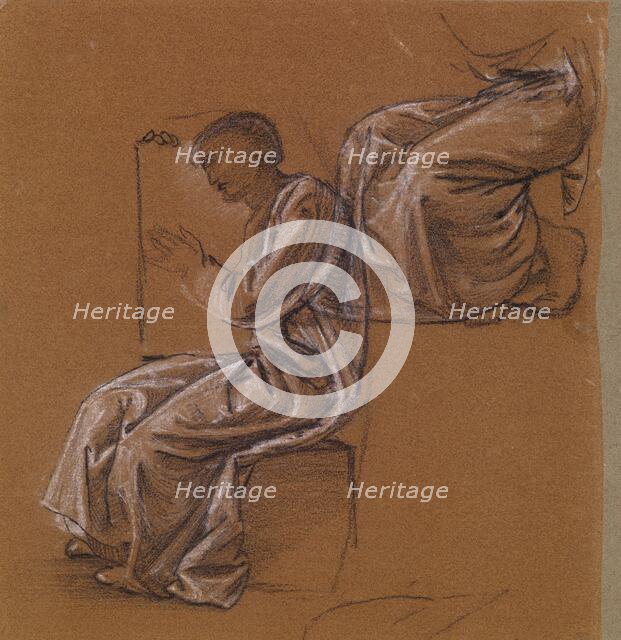 Two Male Figure Studies, 1865-66. Creator: Sir Edward Coley Burne-Jones.