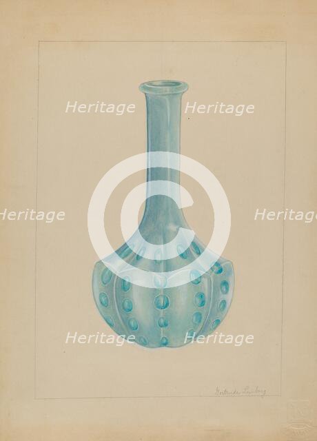 Bottle, 1935/1942. Creator: Gertrude Lemberg.