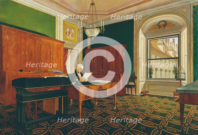 Emperor Franz II (I) in his study, after 1821. Creator: Johann Stephan Decker.