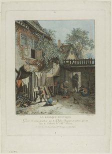The Rustic Hut, 1774. Creator: Jean Francois Janinet.
