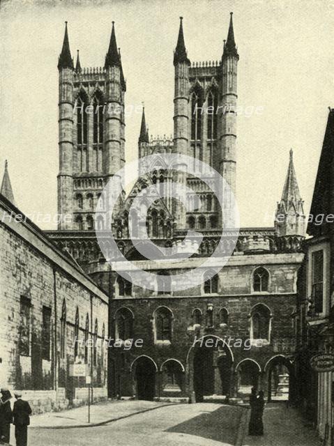 'Lincoln Cathedral and The Exchequer Gate', c1948. Creator: Unknown.
