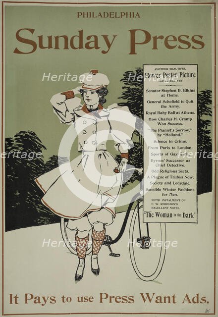 Philadelphia Sunday press. 1895, c1893 - 1897. Creator: Unknown.
