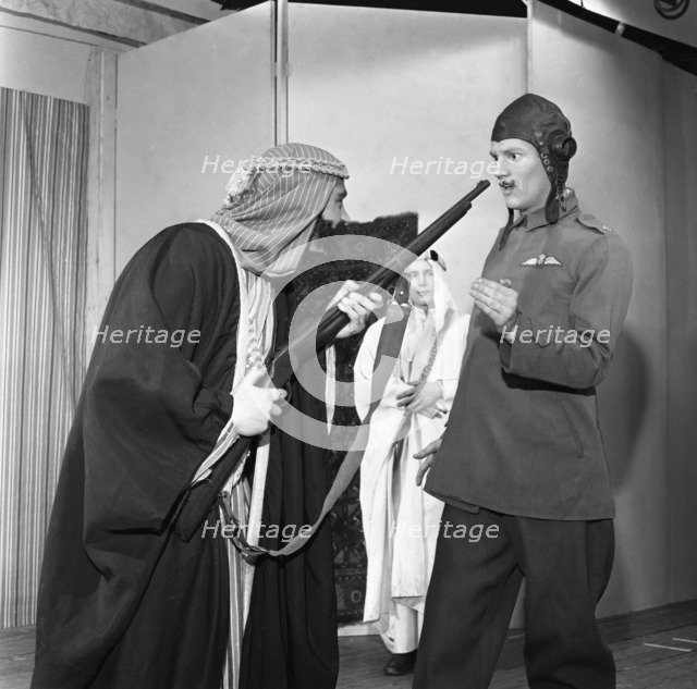 A scene from the Terence Rattigan play, Ross, Worksop College, Nottinghamshire, 1963.  Artist: Michael Walters