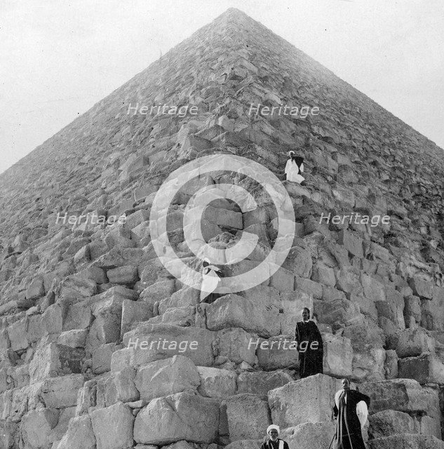'Tourist's Corner', the Great Pyramid of Giza, Egypt, 20th century. Artist: Unknown