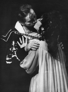 A kiss for Helen of Troy from Dr Faustus, Oxford Playhouse, 14 February 1966. Artist: Unknown