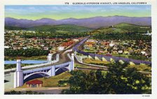 Glendale-Hyperion Viaduct, Los Angeles, California, USA, 1931. Artist: Unknown