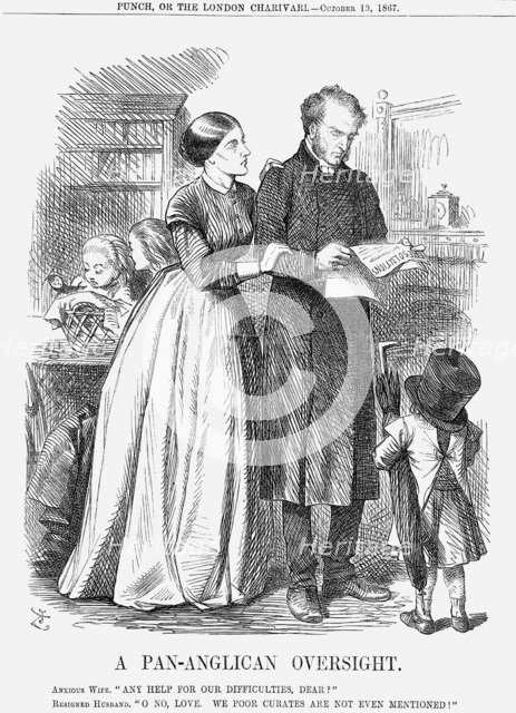 'A Pan-Anglican Oversight', 1867. Artist: John Tenniel