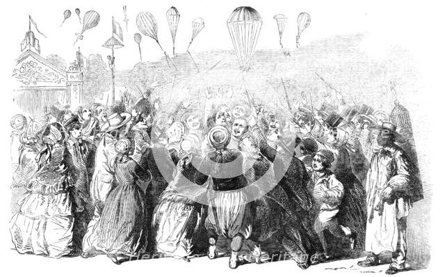 Shower of Bon-Bons on the Esplanade of the Invalides, 1856.  Creator: Unknown.