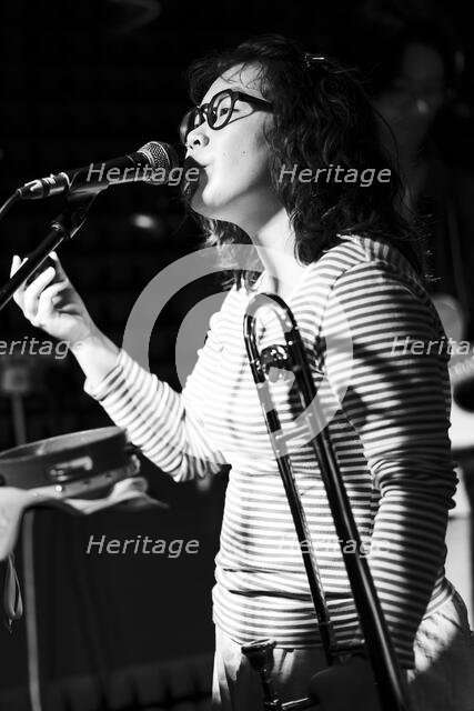 Maya Akechi and Alborg live at Hope & Anchor, Islington, London, May 2025. Creator: Annapaola Marchesani.