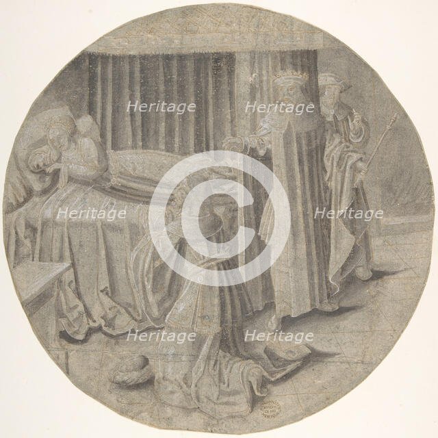 Haman begs Esther for his Life, 16th-mid 16th century ?. Creator: ? Circle of Pseudo-Aert Ortkens.