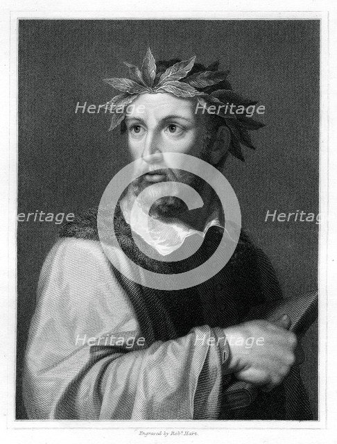 Torquato Tasso, Italian poet, (1834).Artist: Robert Hart