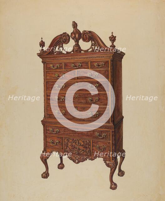 Highboy, c. 1938. Creator: Elisabeth Fulda.