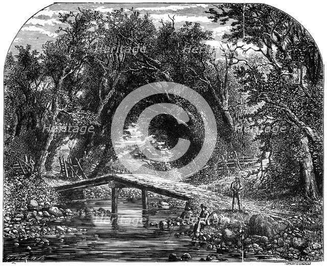 Rural life in western Canada, 19th century. Artist: Unknown