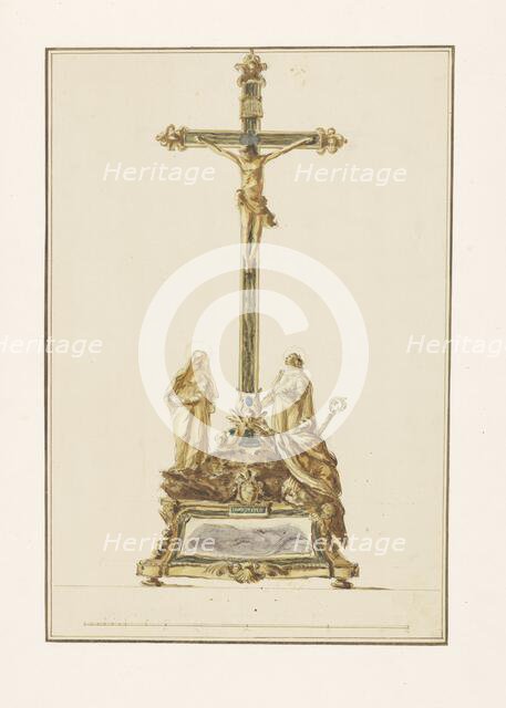 Design for a crucifix, c.1775-c.1785. Creator: Luigi Valadier.