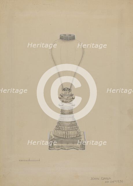 Lamp, 1936. Creator: John Dana.