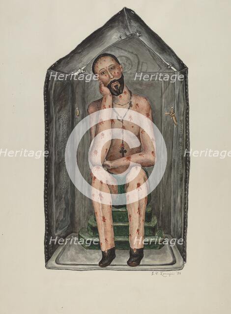 Santo Bulto, 1938. Creator: Eldora P. Lorenzini.