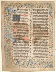 Manuscript Leaf from a Missal, French, mid-15th century. Creator: Unknown.