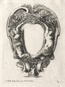 New Model for a Cartouche, 1647. Creator: Stefano Della Bella (Italian, 1610-1664).