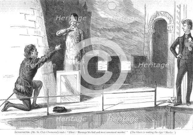'A Performance of "Hamlet" by Deaf and Dumb Actors', 1886.  Creator: Unknown.