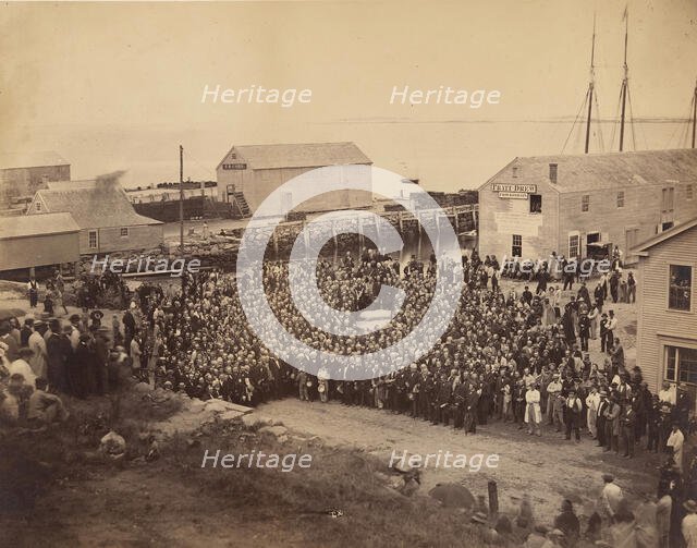 National Congregational Council at Plymouth Rock, June 22, 1865. Creator: John Adams Whipple.