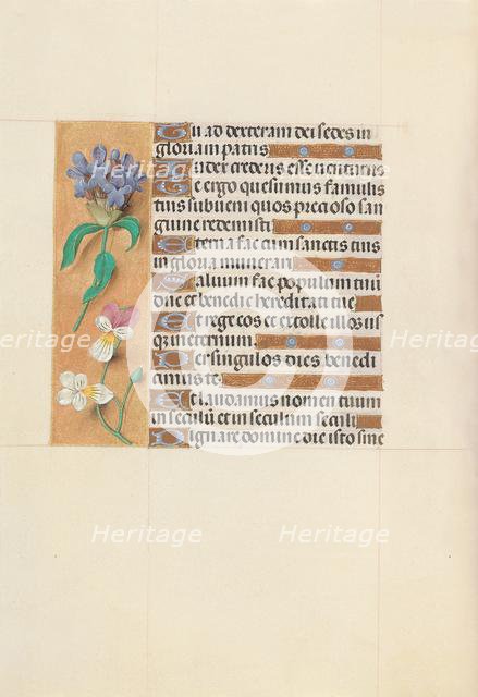 Hours of Queen Isabella the Catholic, Queen of Spain: Fol. 113v, c. 1500. Creator: Master of the First Prayerbook of Maximillian (Flemish, c. 1444-1519); Associates, and.