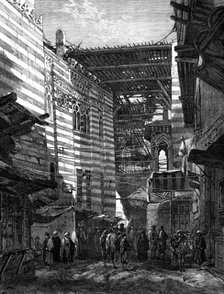 The Late Crisis in Egypt: the Gourieh, a street in Cairo, 1881. Creator: William James Palmer.
