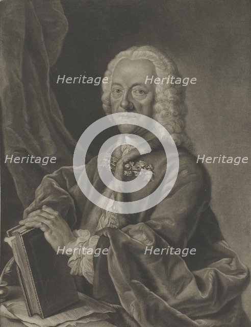 Portrait of Georg Philipp Telemann (1681-1767), 1750.
