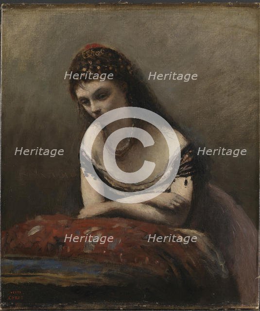 The Gypsy Girl, 1870-1871. Creator: Corot, Jean-Baptiste Camille (1796-1875).