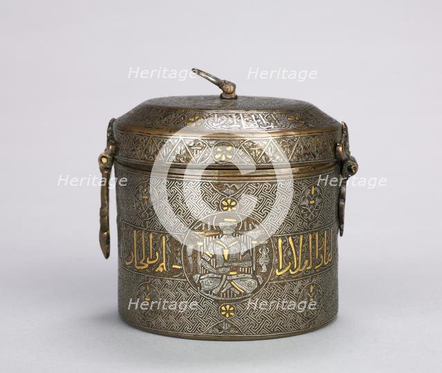 Luxury Inlaid Container, c. 1250-1350. Creator: Unknown.