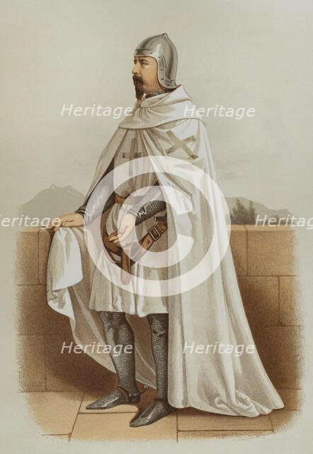 Knight of the Order of San Julian del Pereiro wearing war dress, 1865.  Creator: Unknown.