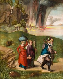 Lot and His Daughters [reverse], c. 1496/1499. Creator: Albrecht Durer.