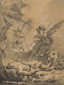 Death of Saint Jerome, 18th century. Creator: Francesco Fontebasso.