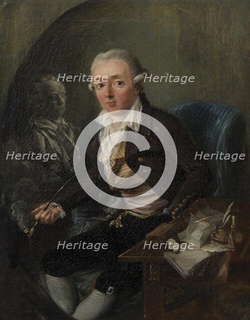 Portrait of a Gentleman, c18th century. Creator: Elias Martin.