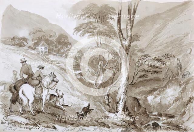 The Well At Moffat, 1837. Creator: James W Wake.