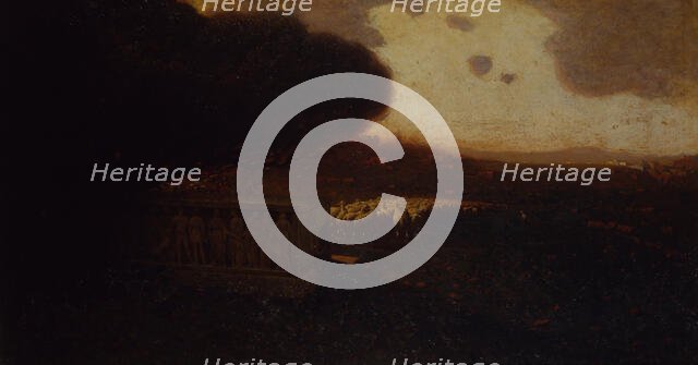 End of a Summer's Day. Eclogue, 1899-1907. Creator: De Maria, Mario (1852-1924).