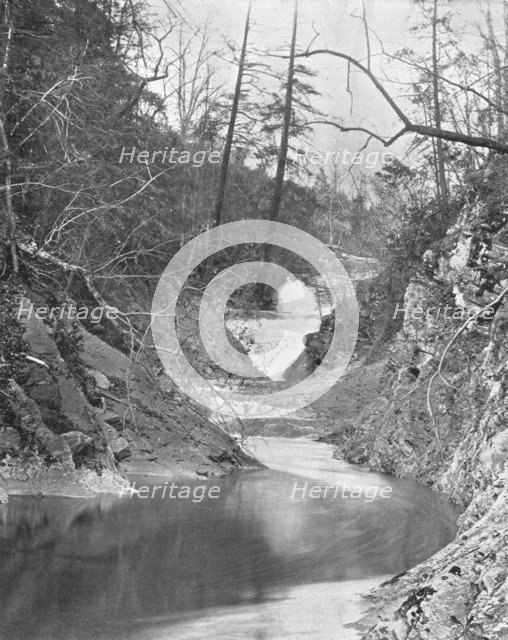 Lace Waterfalls and Dragon's Pool, Natural Bridge, Virginia, USA, c1900. Creator: Unknown.