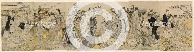 The Noda Jewel River, from a hexaptych depicting the Six Jewel Rivers, Japan, c. 1781/89. Creator: Kubo Shunman.