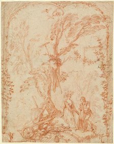 The Gallant Gardener, c. 1711-1712. Creator: Jean-Antoine Watteau.