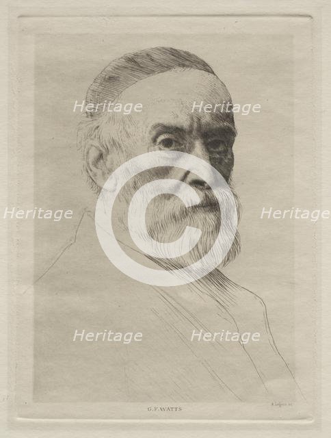 G. F. Watts. Creator: Alphonse Legros (French, 1837-1911).