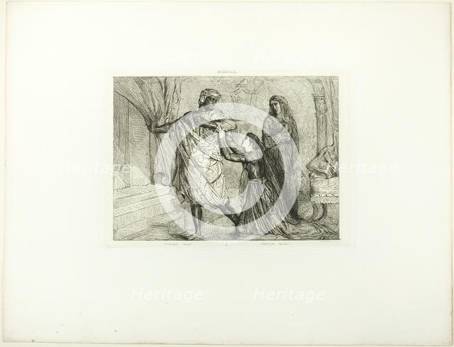 Away!, plate seven from Othello, 1844. Creator: Theodore Chasseriau.