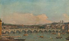 'Westminster Bridge', c1746. Artist: Canaletto.