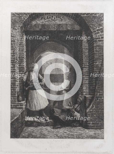 Arnaut Guardhouse in Cairo, 1868., 1868. Creator: Paul Adolphe Rajon.