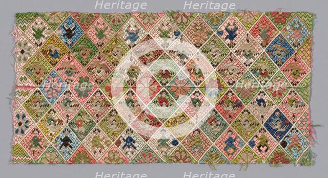 Fragment (Trouser Bands), China, Qing dynasty (1644-1911), 1875/1900. Creator: Unknown.