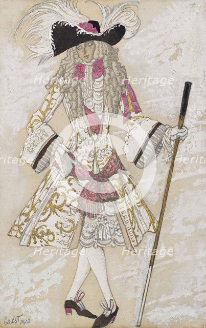 Costume design for the ballet Sleeping Beauty by P. Tchaikovsky, 1921.